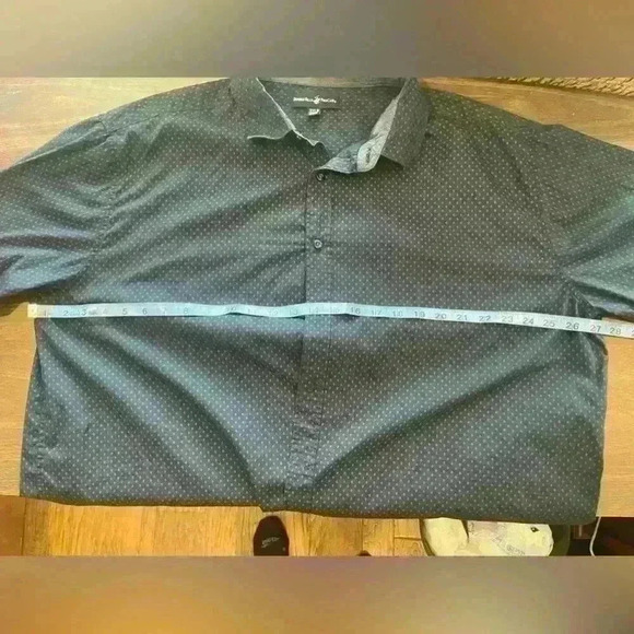 Beverly Hills Polo Club Men’s Button Down Size 3XLB Color Navy/Pink - Picture 8 of 13